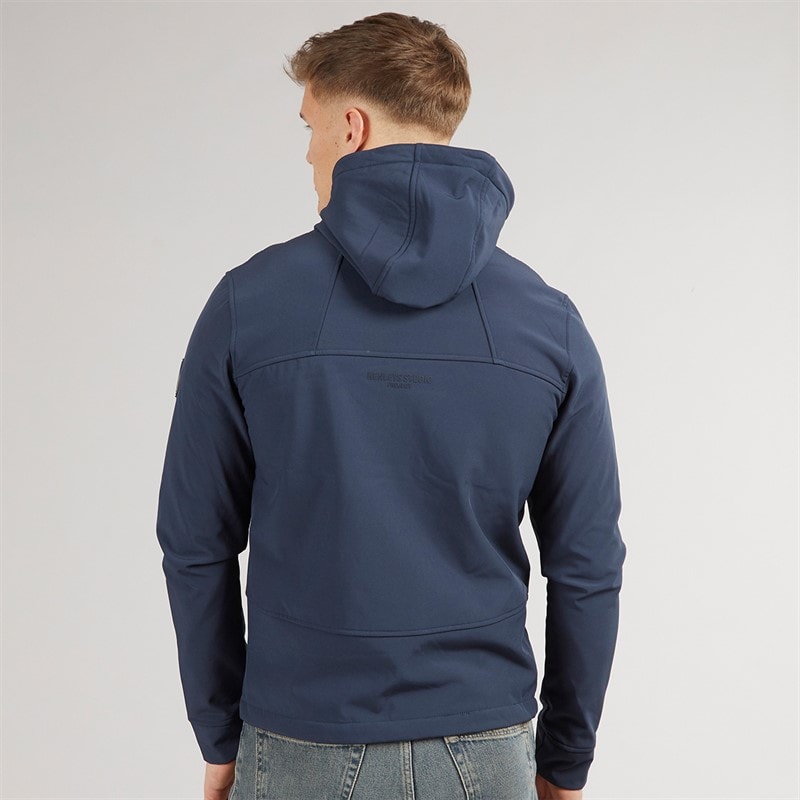 Henleys Mens Expand Soft Shell Jacket Navy - Image 2