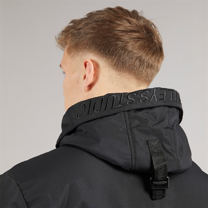 Henleys Mens Traction Bomber Jacket Black - Image 5