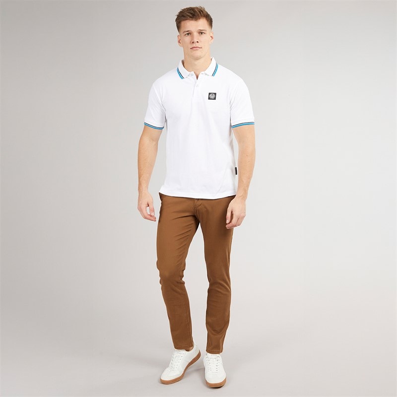 Henleys Mens Henalpha Polo White - Image 4
