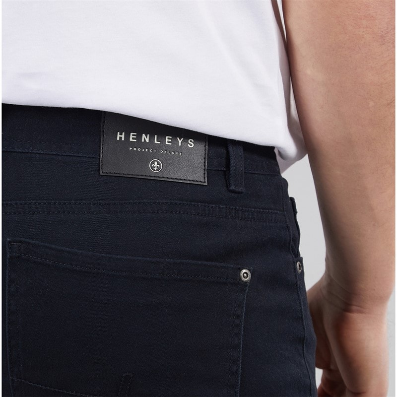 Henleys Mens Edition Chinos Navy - Image 3