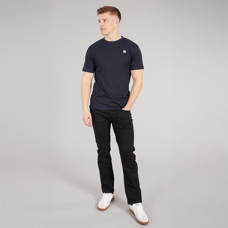 Henleys Mens Henbrett T-Shirt Navy - Image 4