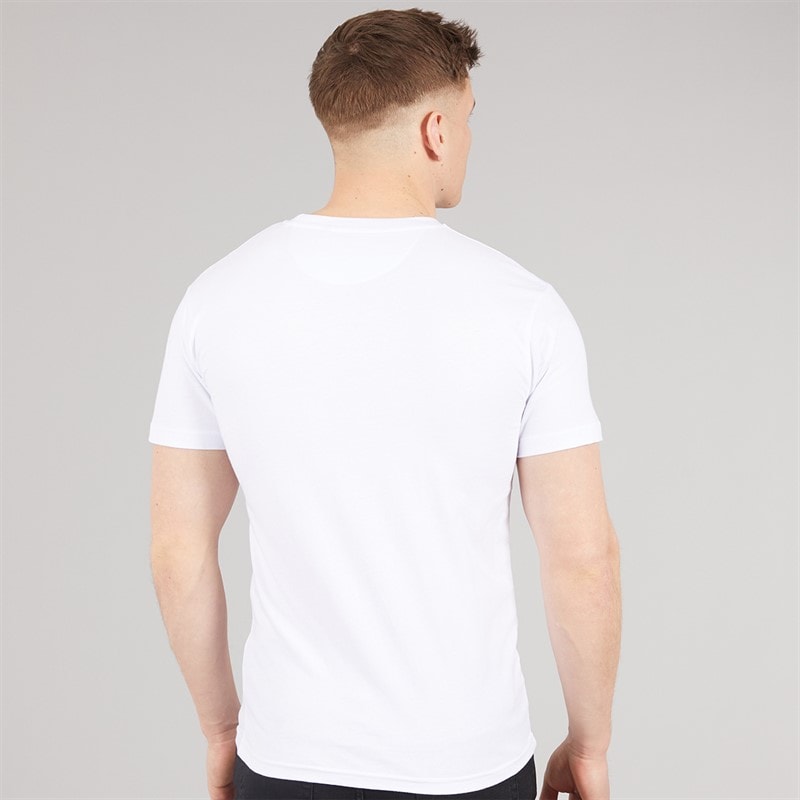 Henleys Mens Henclose T-Shirt White - Image 2