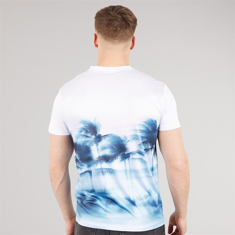 Henleys Mens Hennicane T-Shirt White - Image 2