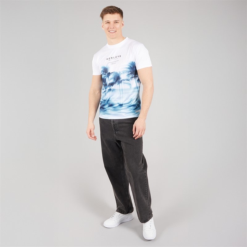 Henleys Mens Hennicane T-Shirt White - Image 4