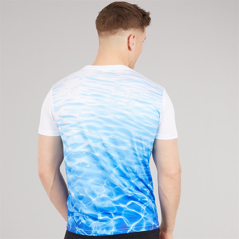 Henleys Mens Henpool T-Shirt Blue - Image 2