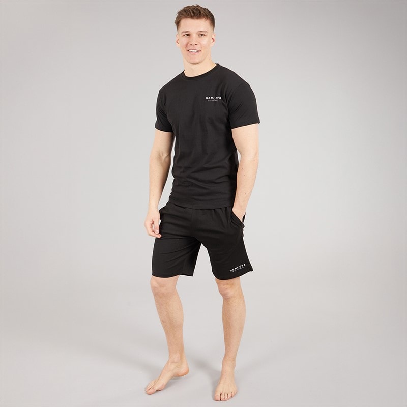 Henleys Mens Henrycore Lounge Set Black - Image 3