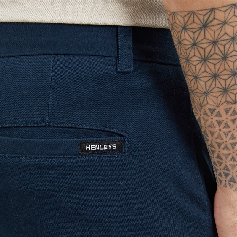 Henleys Mens Visit Chinos Blue - Image 3