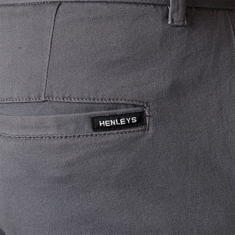 Henleys Mens Visit Chinos Grey - Image 3