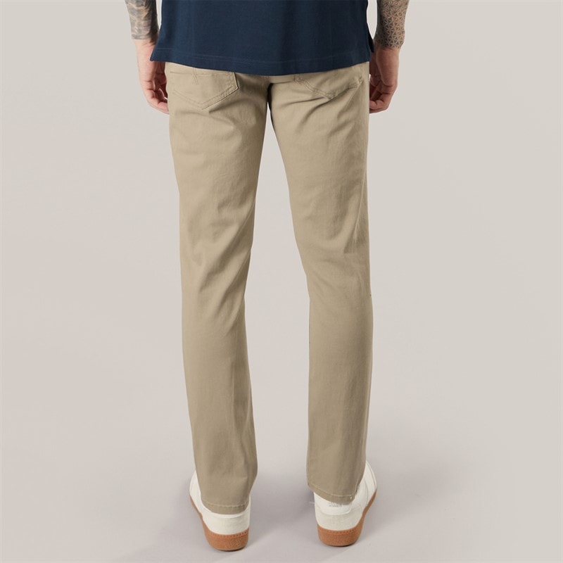 Henleys Mens Edition 5 Pocket Chinos Stone - Image 2