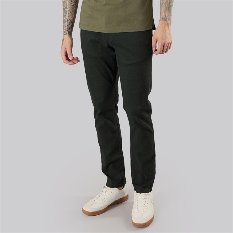 Henleys Mens Edition 5 Pocket Chinos Khaki