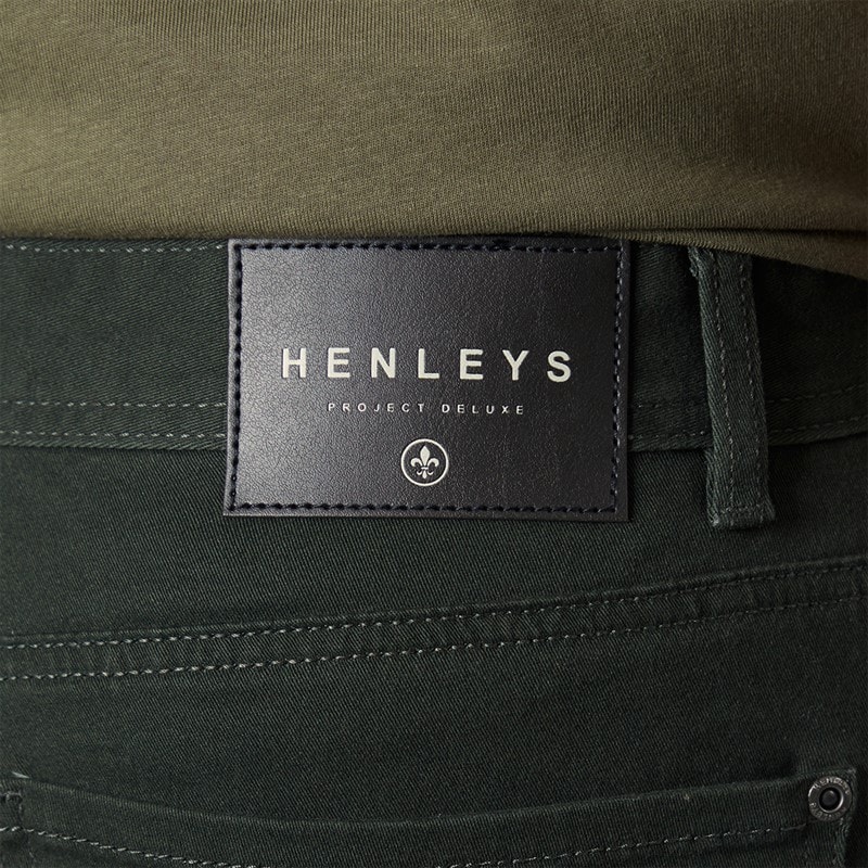 Henleys Mens Edition 5 Pocket Chinos Khaki - Image 3