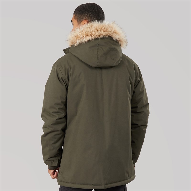 French Connection Mens Parka 4 Khaki - Image 2
