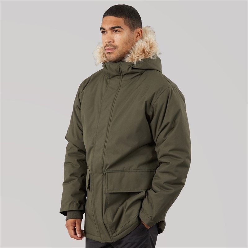 French Connection Mens Parka 4 Khaki - Image 3