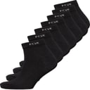 French Connection Mens FCUK Seven Pack Trainer Socks Black