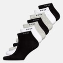 French Connection Mens FCUK Seven Pack Trainer Socks Multi