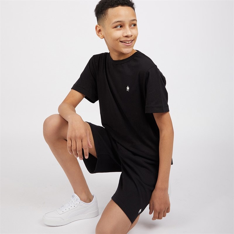 French Connection Boys T-Shirt And Shorts Set Black
