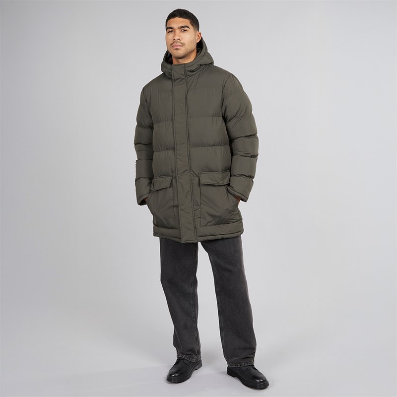 French Connection Mens Parka Row Jacket Khaki - Image 4