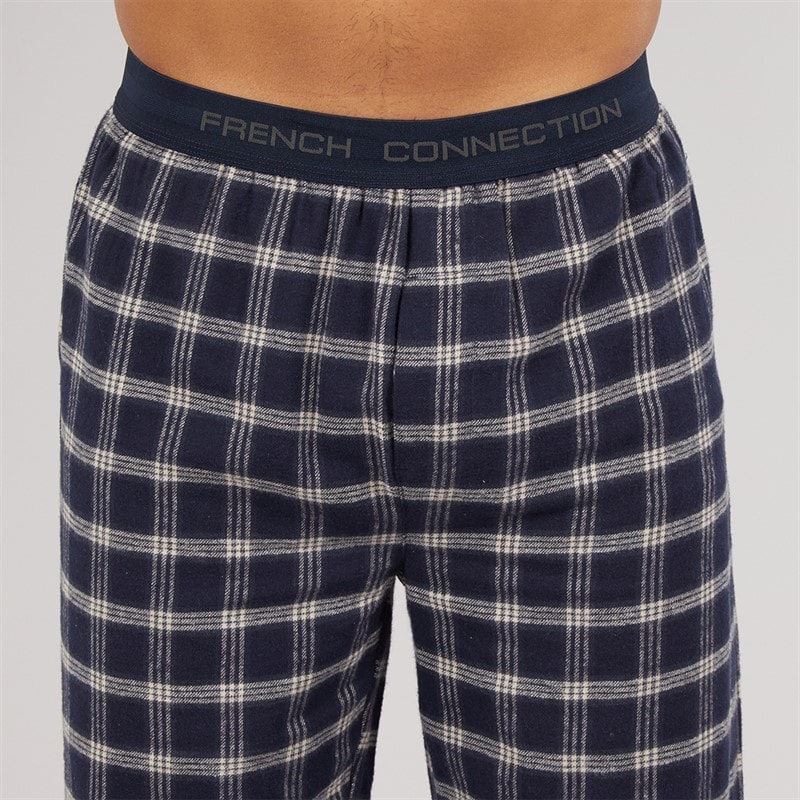 French Connection Mens FC Flannel Pants Square Marine/Stone - Image 3