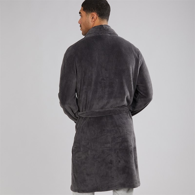 French Connection Mens FC Robe Charcoal Grey - Image 2