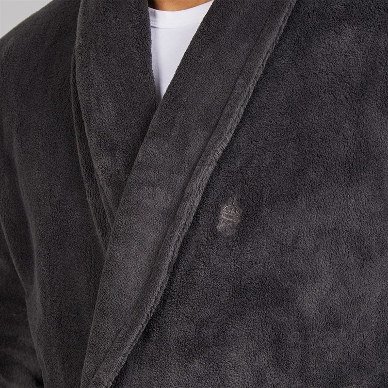 French Connection Mens FC Robe Charcoal Grey - Image 3