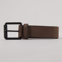 French Connection Mens Courtland Leather Belt Brown