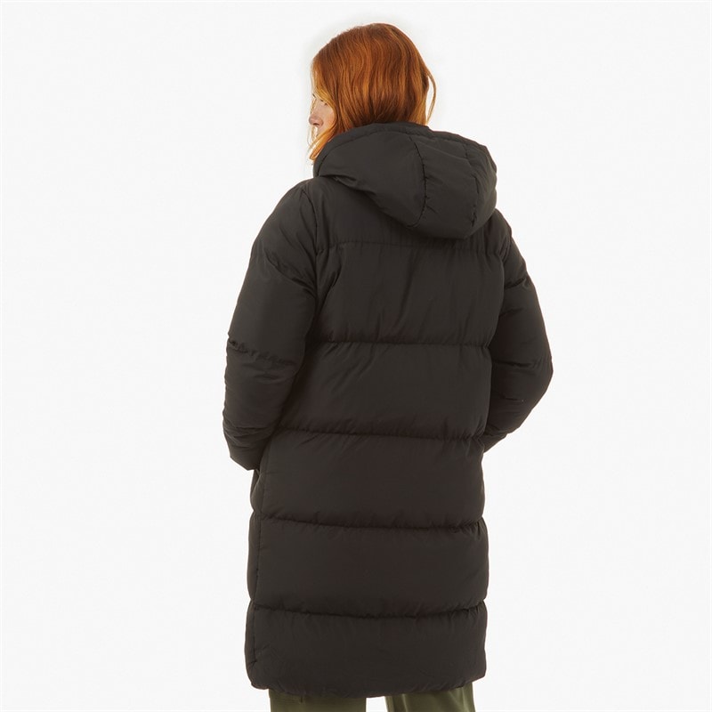 French Connection Womens Long Length Hooded Puffer Coat Black - Image 2