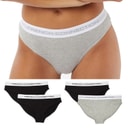 French Connection Womens Five Pack Briefs Black/Black/Black/Grey/Grey