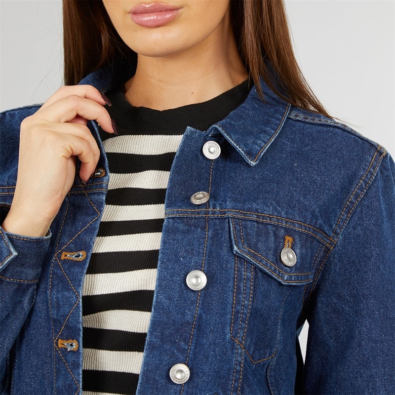 French Connection Womens Denim Jacket Mid Blue - Image 3