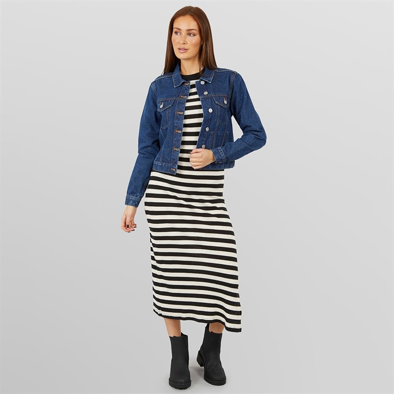 French Connection Womens Denim Jacket Mid Blue - Image 4