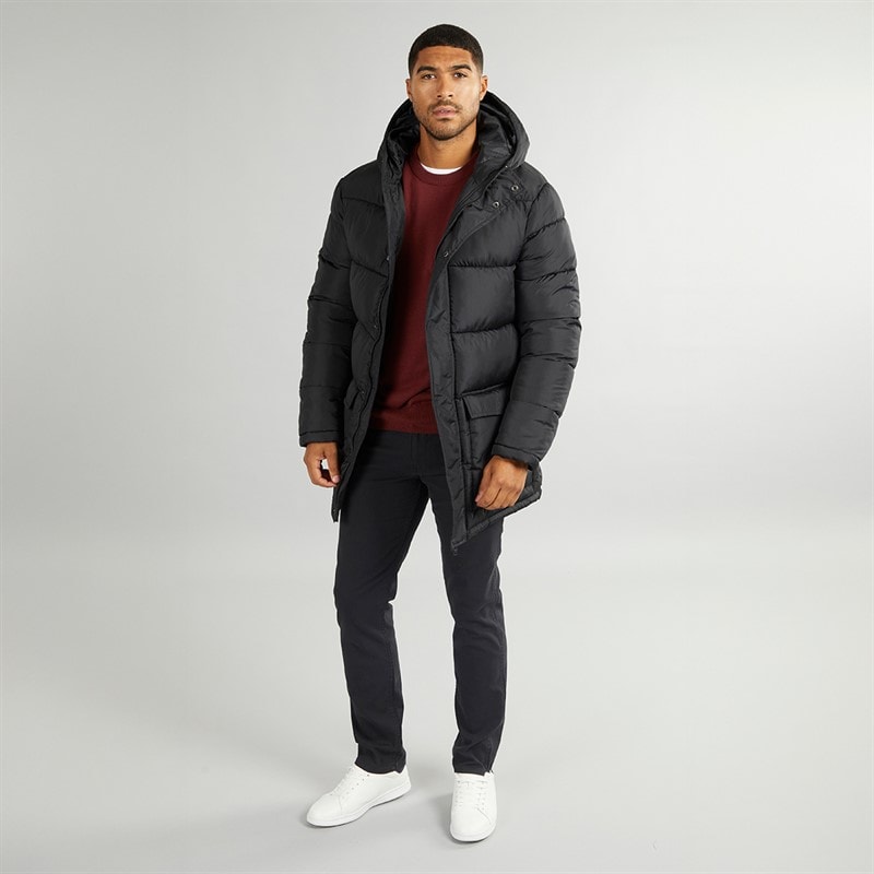 French Connection Mens Parka Row Jacket Black - Image 4