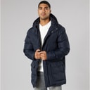 French Connection Mens Parka Row Marine