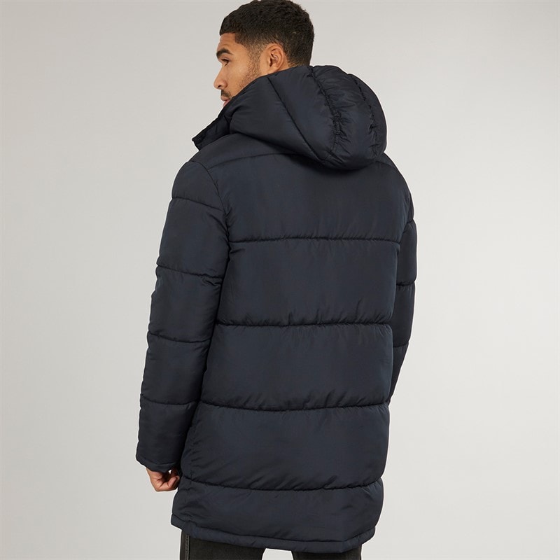 French Connection Mens Zip Puffer Jacket Marine - Image 2