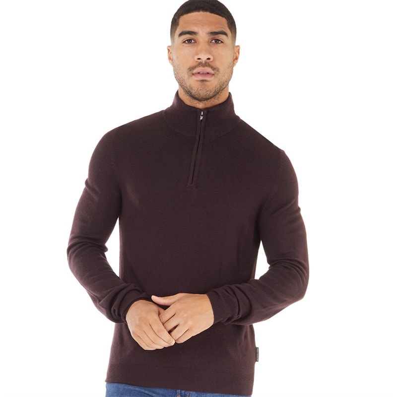 French Connection French Connection Mens Cash 1/4 Zip Jumper Chateaux - Image 1
