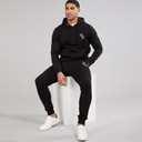 French Connection Mens Script Tracksuit Black/White