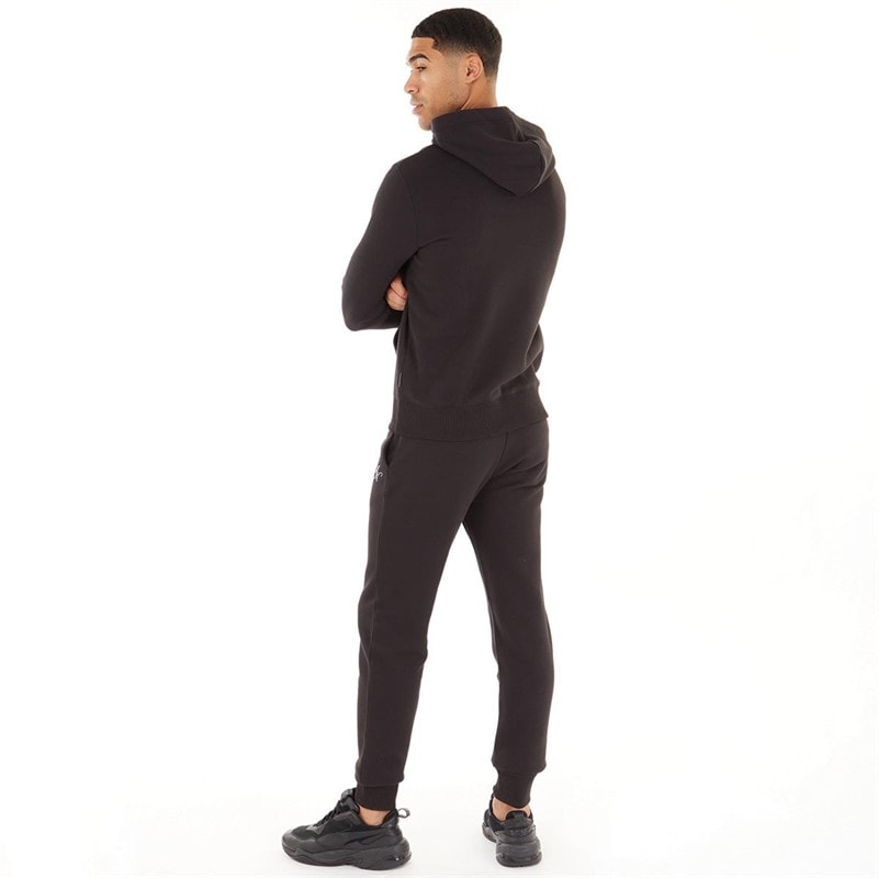 French Connection Mens Script Tracksuit Black/White - Image 3