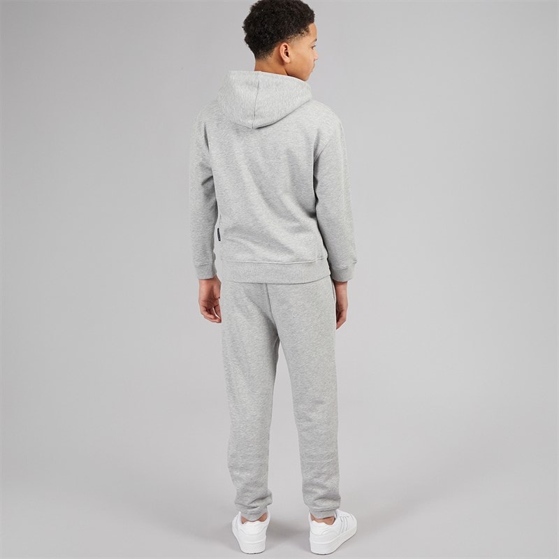 French Connection Boys Label Tracksuit Grey Marl - Image 2