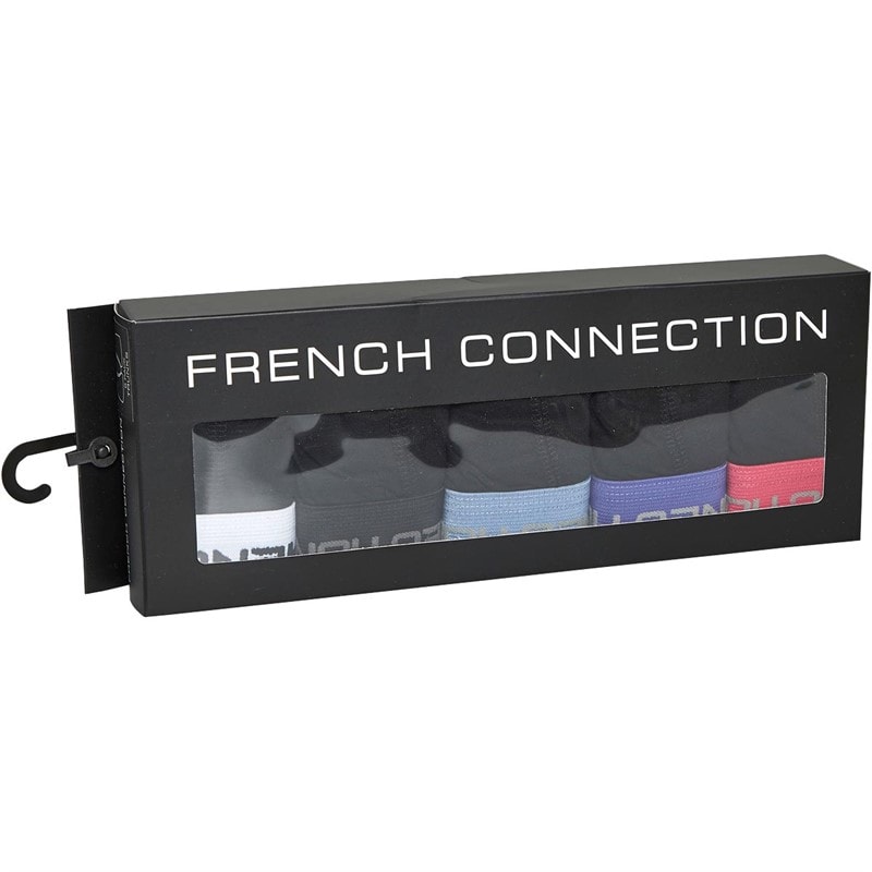 French Connection Boys Five Pack Boxers Black - Image 2