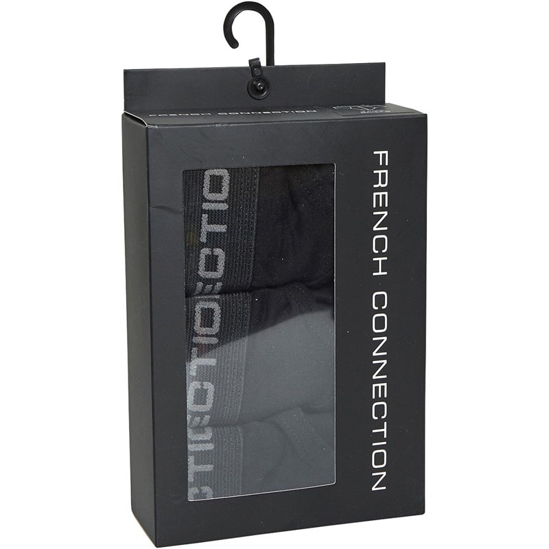 French Connection Mens FC Three Pack Briefs Black - Image 2