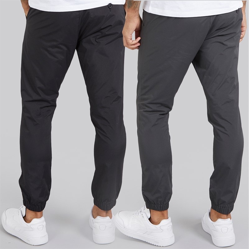 French Connection Mens Two Pack Cuffed Tech Cargo Pants Black/Charcoal - Image 2