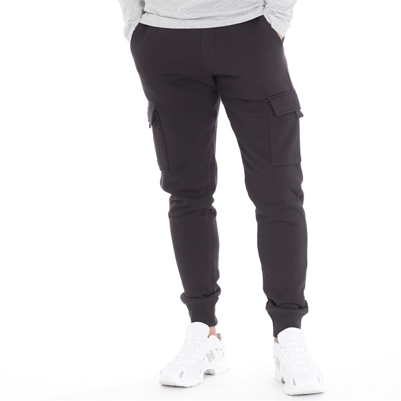 French Connection Mens FC Cargo Joggers Black