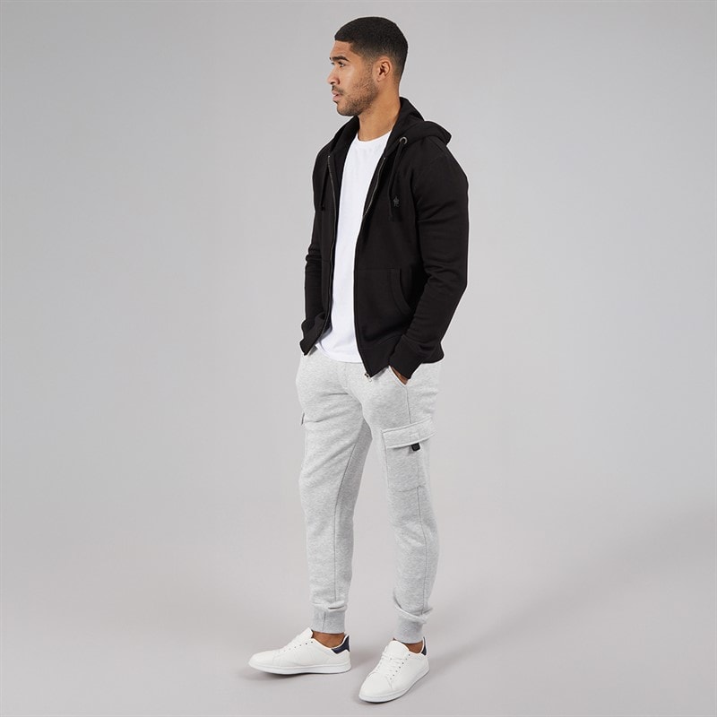 French Connection Mens FC Cargo Jogger Light Grey Mel - Image 3