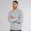 French Connection Mens Cotton Crew Neck Jumper Light Grey Mel
