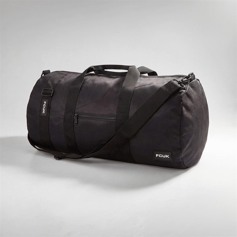 French Connection Mens FCUK Holdall Black/White