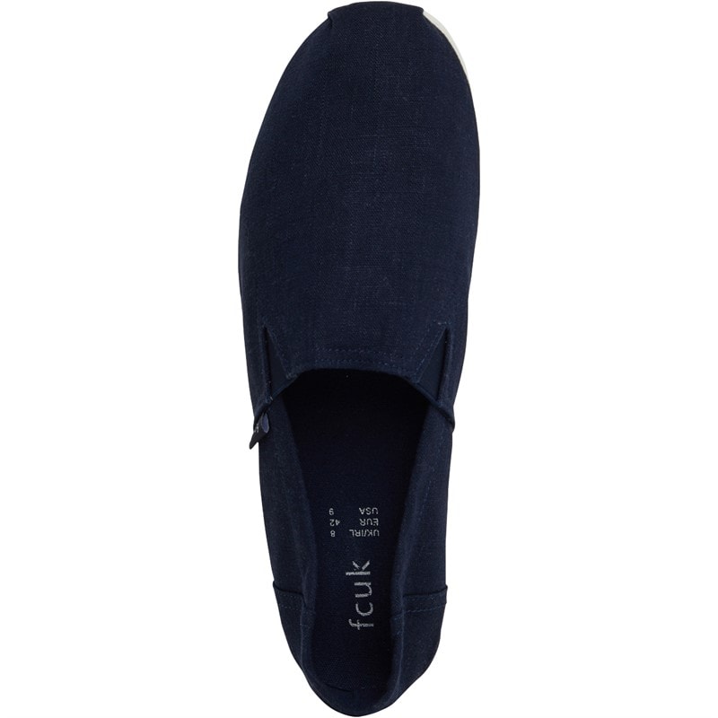 French Connection Mens FCUK Espadrilles Marine - Image 4