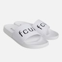 French Connection Mens FCUK Sliders White/Black