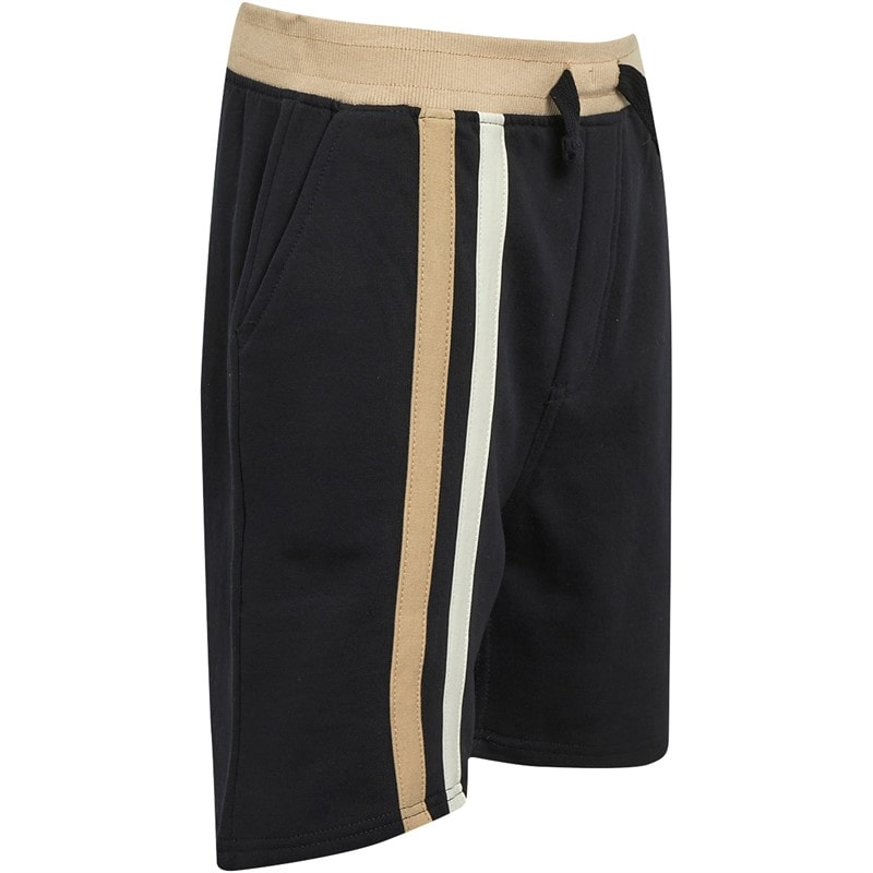 French Connection Boys Byline Short Sleeve Zip Polo Shirt And Shorts Set Marine/Sand/Stone - Image 5