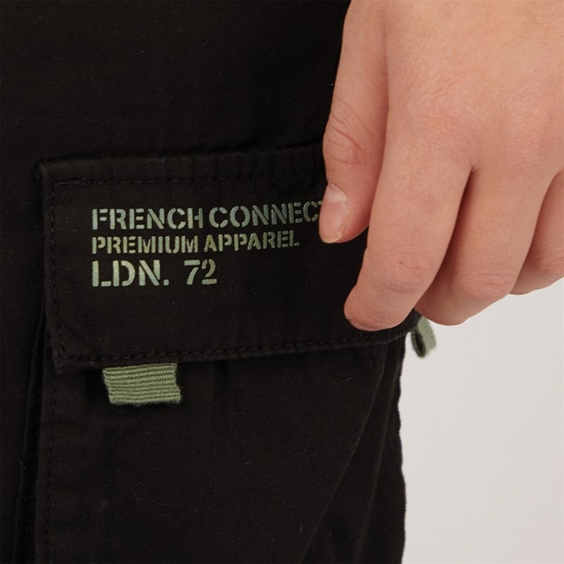 French Connection Boys Zone Cargo Pants Black - Image 3