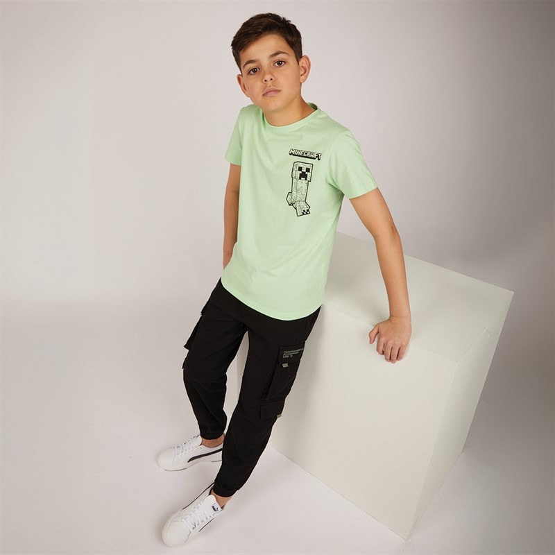 French Connection Boys Zone Cargo Pants Black - Image 4