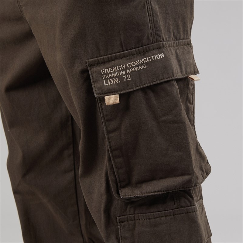 French Connection Boys Zone Cargo Pants Khaki - Image 3