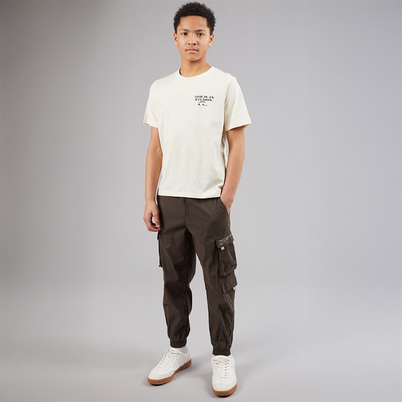 French Connection Boys Zone Cargo Pants Khaki - Image 4